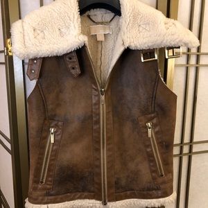 Faux Fur Vest - Michael Kors - size M